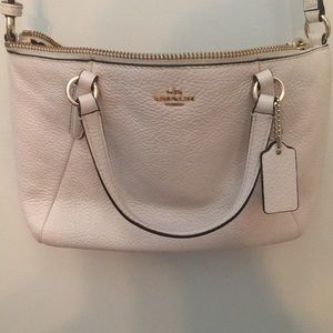 Authentic Coach white/ivory crossbody purse